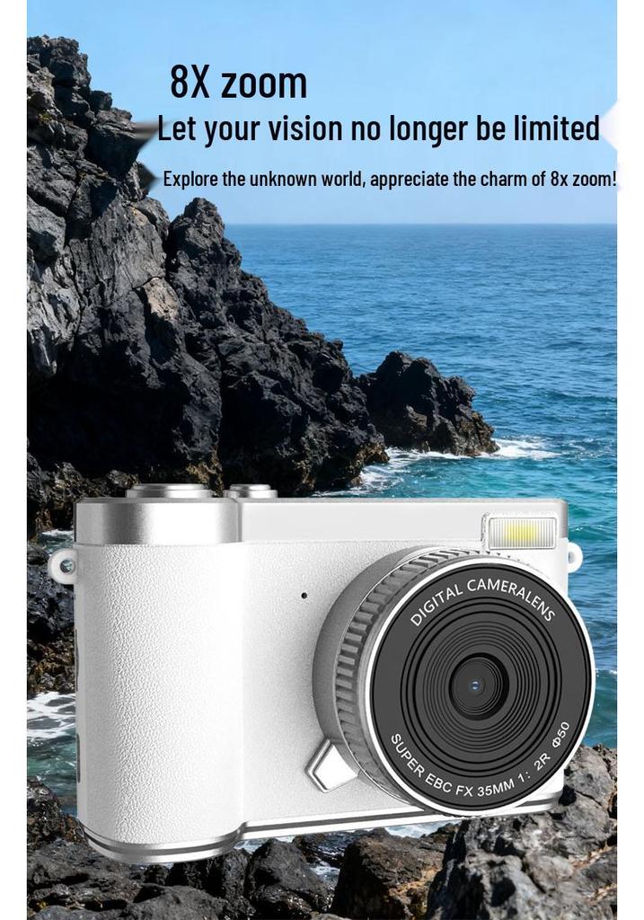 New Entry-Level 50MP Retro CCD HD Camera with Selfie Mode for Students