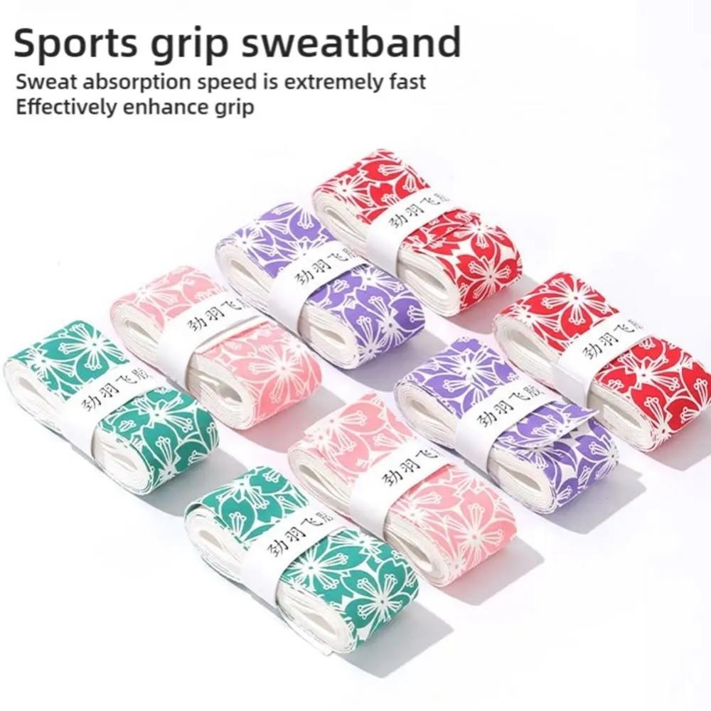 Sakura Print Badminton Racket Grips Wrap Non-Slip Tennis Racket Grip Tape  Racquet Supplies