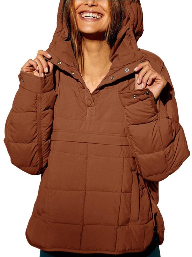 Available Women's Long-Sleeve Hooded Cardigan - 2026 New Cotton Warm Coat, Bestselling Cross-Border Fashion.
