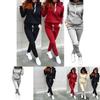 Elegant Women's Fashion Tracksuit Ensemble Luxury Hoodies Sweatshirt And Pant Set