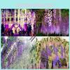 Stunning 2m Artificial Wisteria Silk Fake Ivy Garland For Beautiful Wedding Decor
