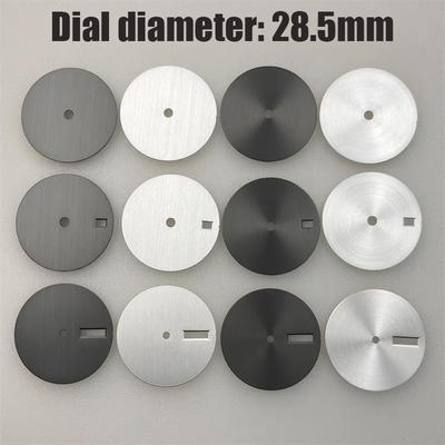Round Sand Texture 28.5mm Watch Dial Blank Watch Faces for NH35/ NH36/ NH34 Movement DIY Accessories None/single/double Calendar