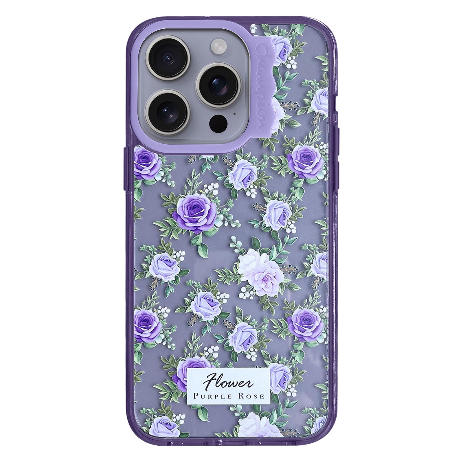 For iPhone 15 Pro Max Case PC + TPU Pattern Printing Phone Cover Scratch-Resistant D