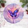 10 Zoll Hängender Windspinner mit 360-Grad-Haken für Balkon-Gartendekor Frühling Sommer Außendekoration
