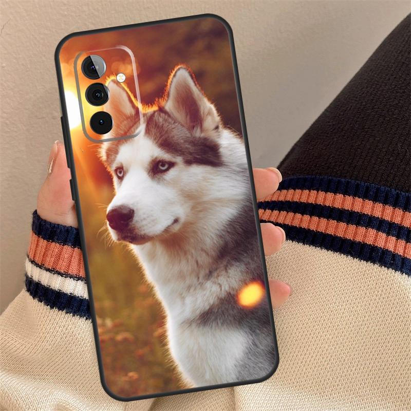 Animal Husky Puppy Case For Samsung Galaxy A56 A36 A16 A13 A23 A33 A53 A52 A32 A12 A54 A34 A14 A15 A35 A55 A17