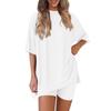 Set Pigiama Donna Casual Solido Colorato Largo Estate 2026 Europeo & Americano