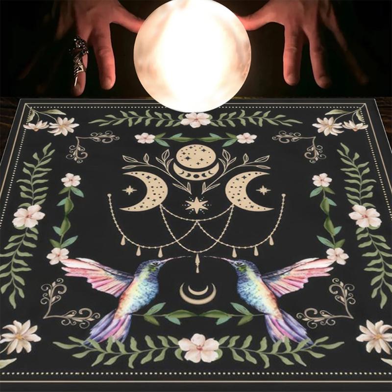 Astrology Tarots Table Altar Cloth Metaphysical Board Game Mat Pendulum Divinations Altar Tablecloth Board Game Card Pad