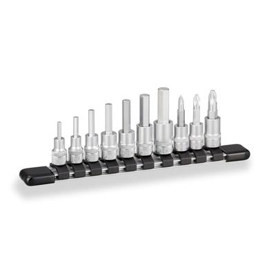 TONE Hexagon Socket Set HHB210 Drive Angle Inch Contents 10 Items (with Holder) 6.35mm (1/4")