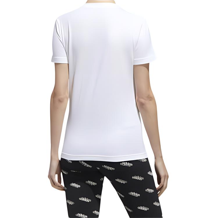 Adidas Colgt Foil Print Short Sleeve T-Shirt Women Tops White FM6174