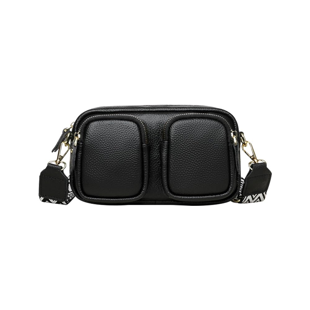 Whatna Cowhide Leather Mini Shoulder Bag for Women, Crossbody Chest Bag, Small, Genuine Leather, Thick Leather, Lightweight, Shoulder Bag, Mini Bag,