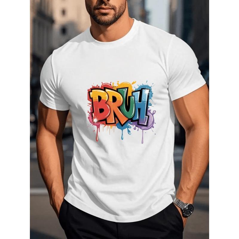 

European sizes Men S Casual Sports Fashion Short-Sleeve Shirt Featuring Trendy 2D Print Patterns, Stretchy And Comfortable, Suitable for Sports 4XL білий