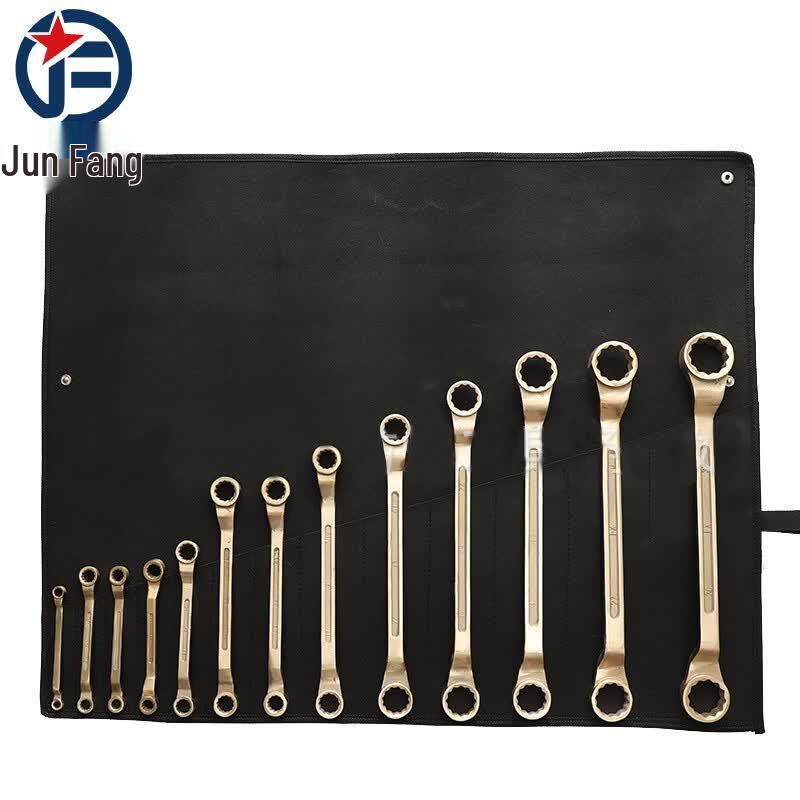 Junfang Aluminum Bronze Explosion-proof Double-end Offset Wrench Set