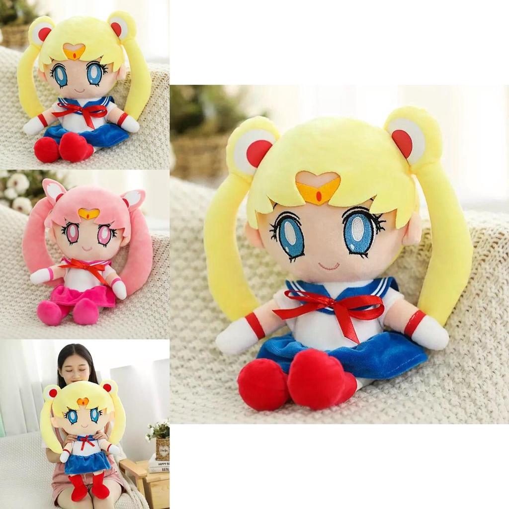 Adorable Sailor Moon Rabbit Cartoon Plush Toy With Soft Pp Cotton Stuffing For Girls