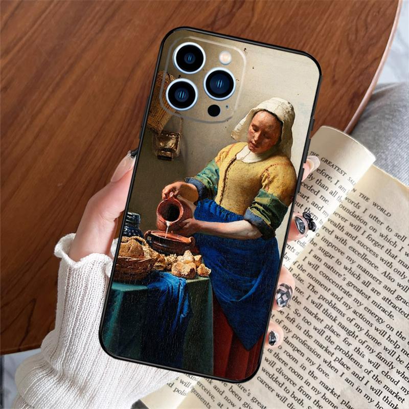 

Johannes Vermeer Case For iPhone 16 15 13 12 Mini 11 14 Pro Max Cover For iPhone 16 15 XR X XS MAX 7 8 Plus iPhone 13 mini