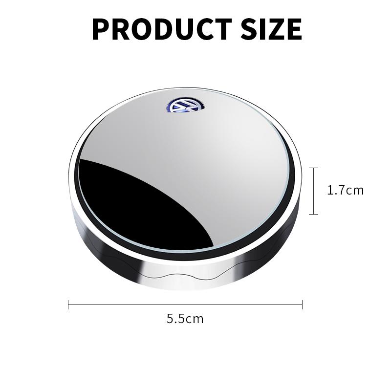 Car Auxiliary Rearview Mirror Wide-angle 360° Adjustable For Volkswagen VW Jetta Polo T4 T5 T6 Sharan Touareg Gol T-Cross Touran