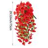 2Pcs Violet Artificial Flowers Vine Hanging Fake Flowers Faux Plants Vines for Home Room Decor Garden Wedding Decoration Flowers