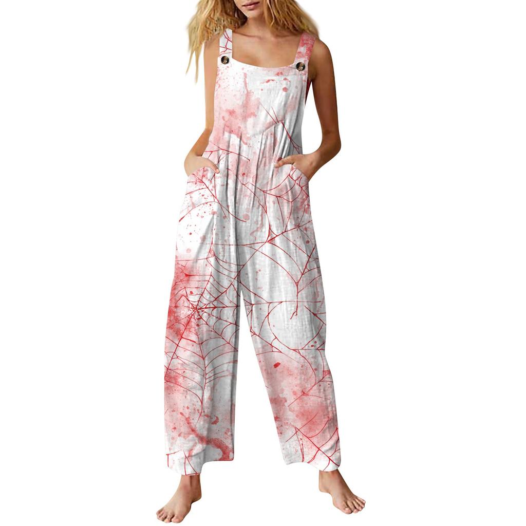 Dámský overal Potištěný Ležérní Volný Overal