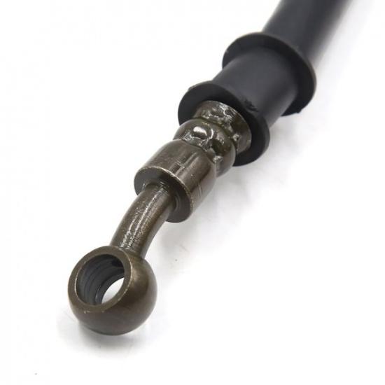 Universal Black 55cm Brake Hose Oil Fuel Line Tube for Motorcycle Pack of 1