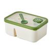 Microwaveable Bento Lunch Box with Utensils & Dressing Container
