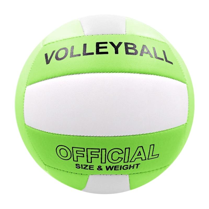 Soft Beach Volleyballs Thickened Official Size 5 Volleyballs Sand Sports PU Ball for Indoor Outdoor Pool, Gym, Training