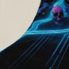 3PCS Neon Gamer Word Printed Fitted Sheet Flat Sheet Set Vibrant Gaming Bedding for Teen Boys Queen Size Trendy Room Decor