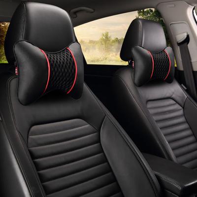 2Pcs Car Seat Headrest Neck Support Pillow Memory Cotton Soft Breathable Cushion