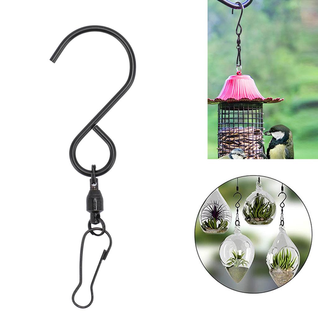 20 Stück Windspiel S-Haken-Clips 360 Grad Drehung 304 Edelstahl Doppelclip Windspiele Aufhängen