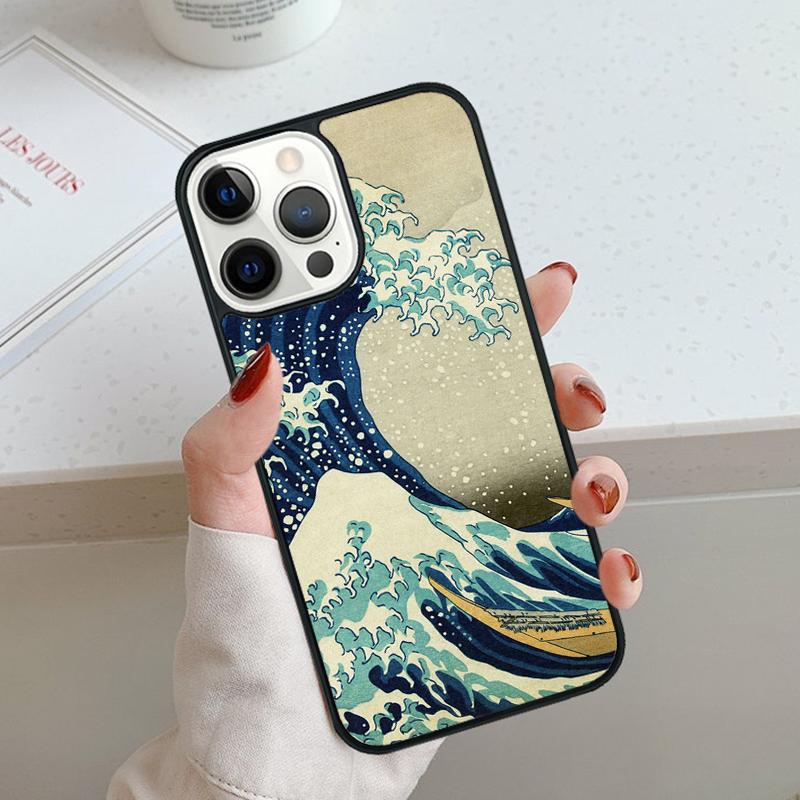 Ukiyo-e Japanese Style Art Painting Phone Case For iPhone 17 Air 11 12 13 14 15 16 Pro Max Cover For iPhone 17 Air Max Plus