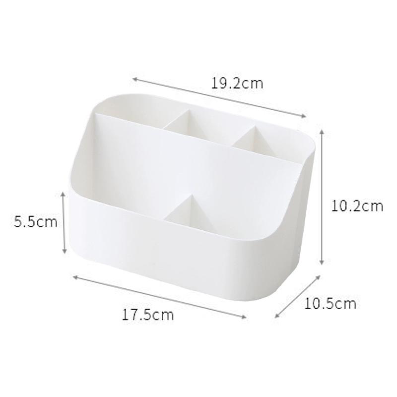 Desktop Storage Box Multi-functional Makeup Brush Remote Control Holder Plastic Storage Dividing Box Office Supplies Organizer
