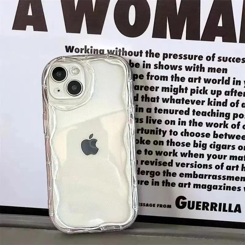 Soft Transparent Shockproof Phone Case For iPhone16 15 14 11 Pro 13 12 XS Max X XR 8 7 Plus Camera Lens Protection Rear Cov