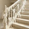 Faux Pearl Bowknot Banner Hanging Pendant Reusable Bow Beaded Garland  Birthday Decor