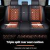 Premium 5-Seat Full-Cover Car Seat Covers - Suede Fabric & Soft Napa Leather, Durable Skin-Friendly Fit for Sedan/SUV/Truck