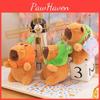 Orange Frog Hat Capybara With Backpack Plush Keychain Toy Pendant Decoration
