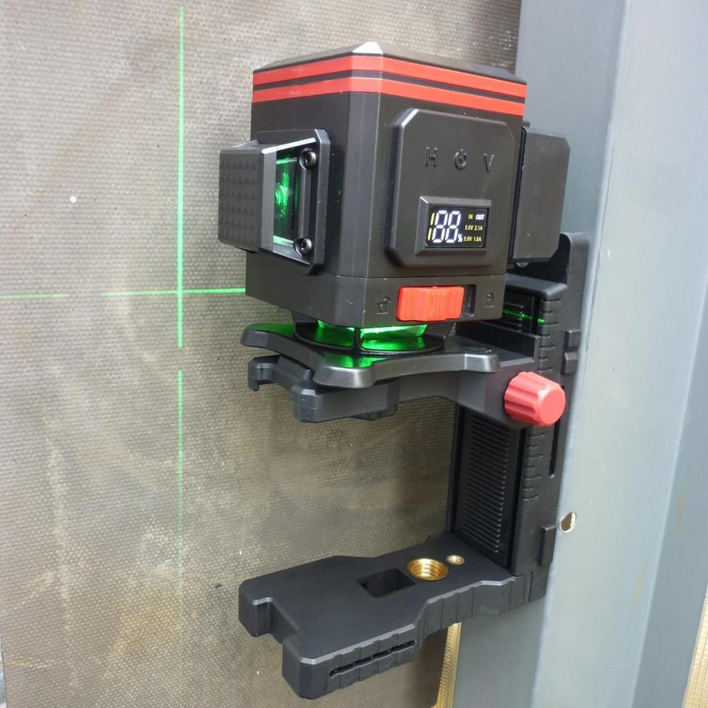 Firecore FLM60A Magnetic Laser Level Magnetic Adjustable Wall Elevator Mount with Height Magnetic Laser Tripod Laser Level for Leveling Mount, Clamp,