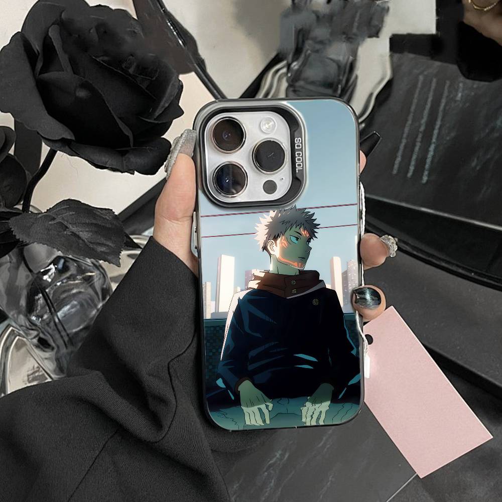 Jujut-su I-Ichiji S-Kaisen Handyhülle Für IPhone 16 17 15 14 12 13 Pro Max Schwarze Farbe Stoßfeste Hülle
