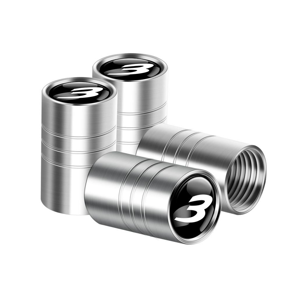 4pcs Metal Car Wheel Tire Valve Stem Caps Cover Auto Accessories For Mazda 3 6 skyactiv Axela Atenza MS demio MPS CX-3 CX-5 CX-8 j1