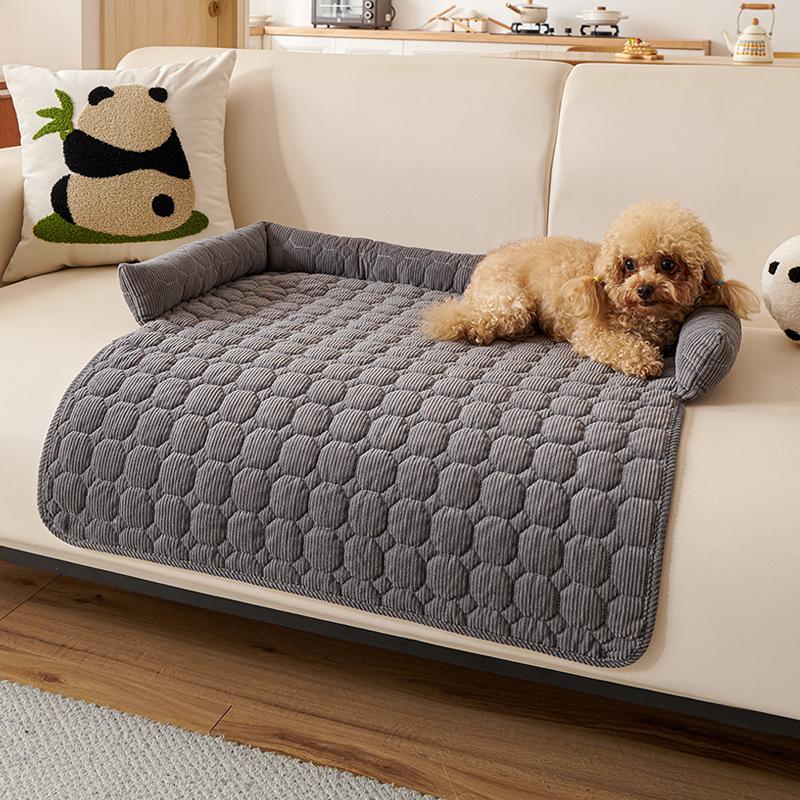 Winter Warme Hundesofa Couchbezug Bett Superweiche Haustierdecke Unterlage Matte für Kleine Hunde Plüsch Nackenkissen Katzennest Reise & Indoor