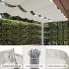 Retractable Sun Shade Sail, Sun Shade Canopy with Eyelets And Rope, Adjustable Shade Cover Sun Protection Waterproof Outdoor Awning for Garden Patio