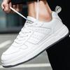 Leather Men Casual Sneakers Large Size Anti-Skid Skateboarding Shoes Mens Outdoor Walking Running Shoes 39-47