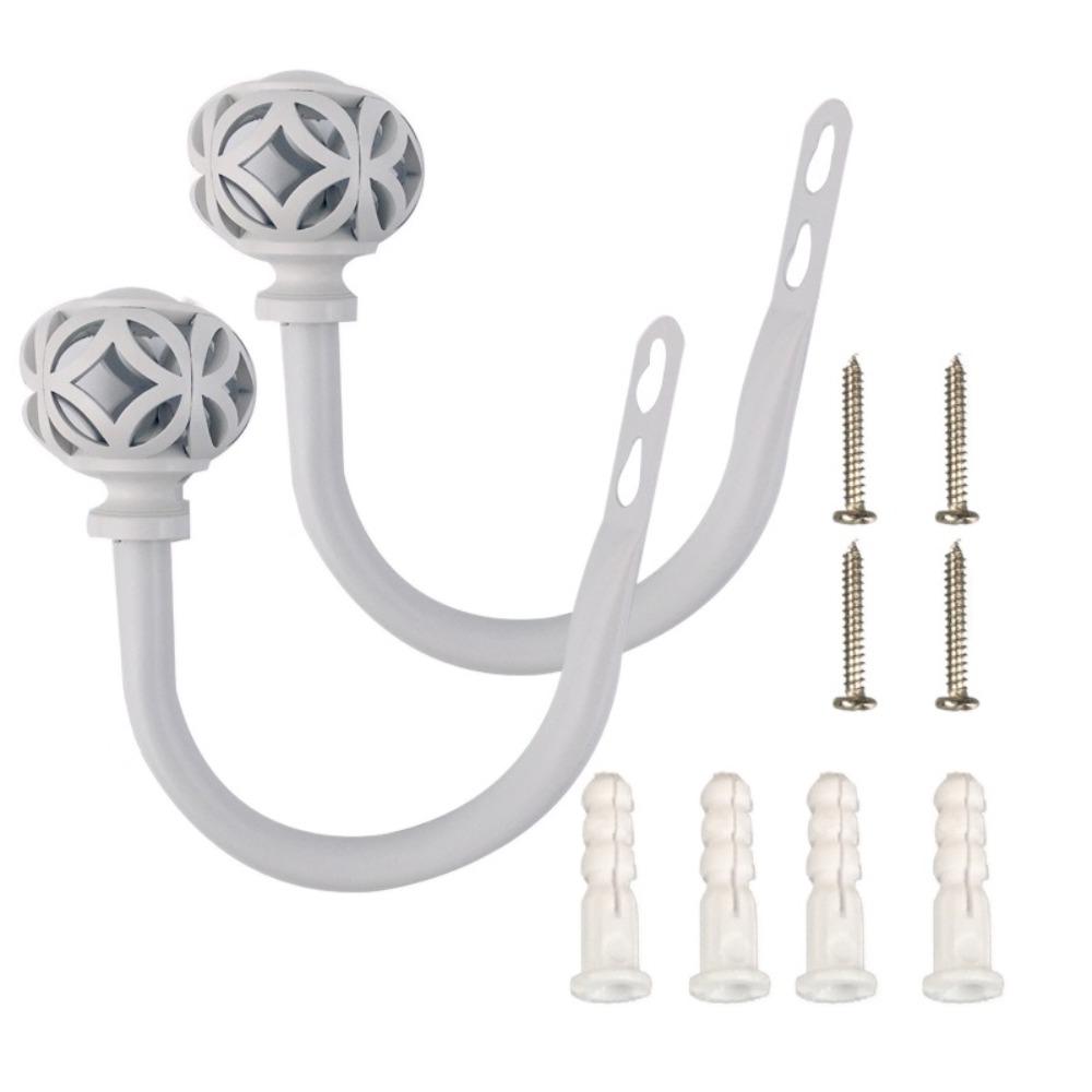 2Pcs Vintage Style Curtain Holdbacks Wall Mounted Tieback Hooks Drapery Tie Backs  Home Decor