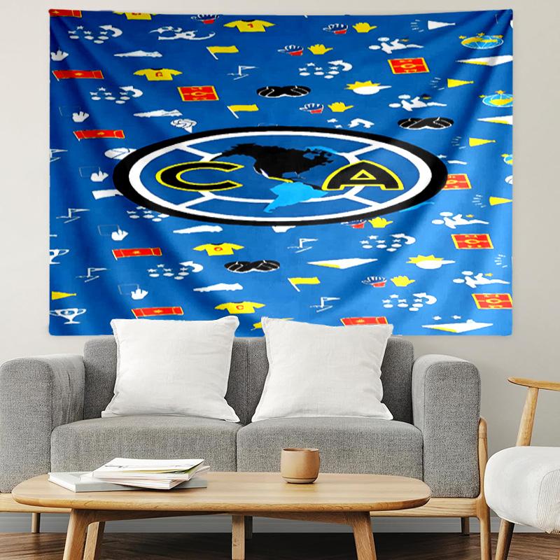 Club America Print Tapestry, Lightweight Wall Hanging, for Bedroom, Dorm, Living Room, Home Art Decor, Birthday Christmas Gift