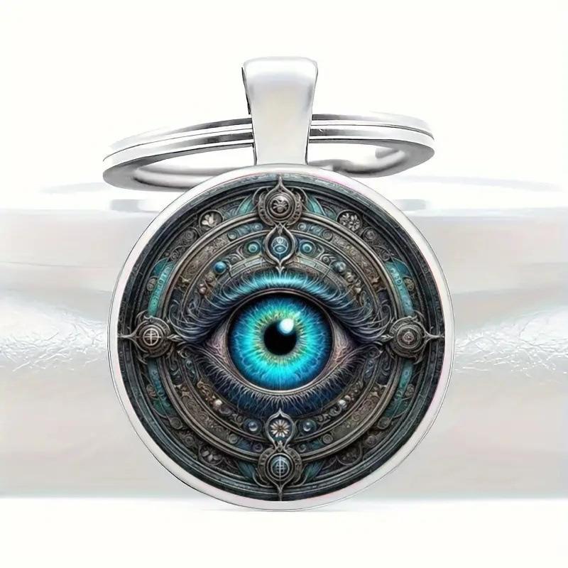 Wielobarwny Breloczek-Wisiorek Sowa z Akcentami Kamieni Szlachetnych i Kwiatowym Wzorem