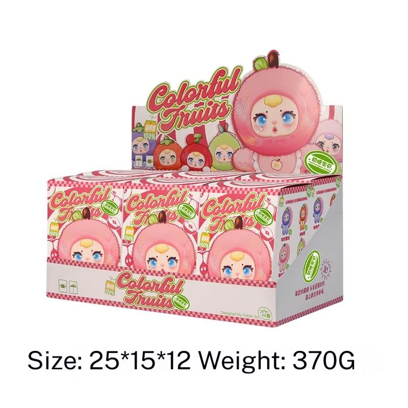 Charmante Fruchtige Plüsch Überraschungsbox mit Vinylgesicht - Kreative Niedliche Desktop-Dekoration Sammlerpuppe