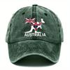 Pc Australia Kangaroo Washed Hats Baseball Hats Hats with Multiple Color Options Adjustable Style DAD Hats Suitable for Out