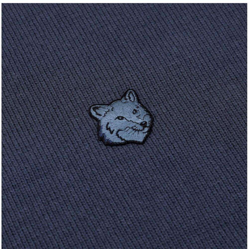 MaiSon KitSune Bold Fox Head Patch Polo Men S Knit Om00202kt1099