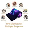 Pokemon Gengar & Jigglypuff Flannel Blanket Hot Anime Soft Warm Throw Sofa Bed Couch Cover Nap Cape Shawl Camping Fans Kids Gift