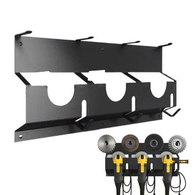 Angle Grinder Storage Wall-Mounted Hanging Shelf Metal Fixed Polishers Holder Stable Storage For Workshop Home Garage