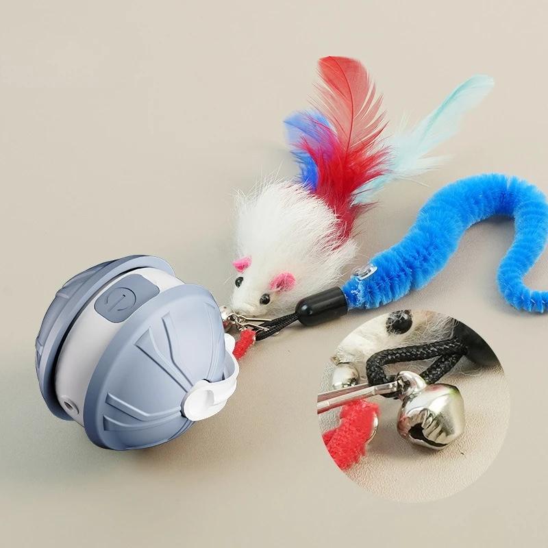 1PC Smart Electric Cat Toy Ball Interactive Self Rolling Laser Ball for Kitten Indoor Play Automatic Pet Toy Durable Design