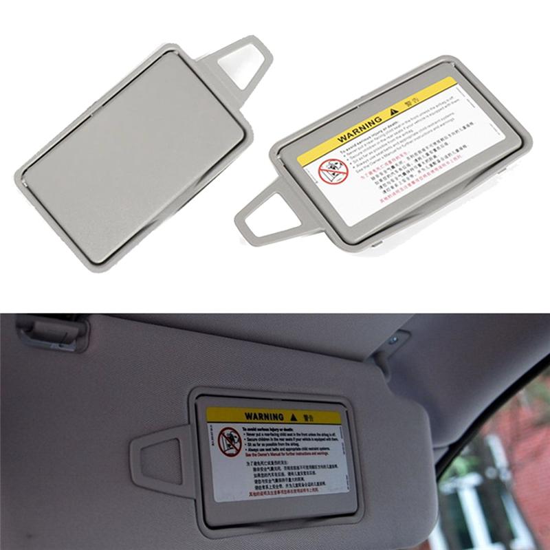 1Pair Plastic Sun Visor Mirror Cover For Mercedes W211 W219 2003-2010 Sun Shade Makeup Mirror Caps 2108102510 2118110010 L+R