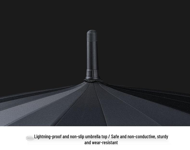 Aoi Mamoru Men's Umbrella - 16-Rib Windproof Sun and Rain Shield